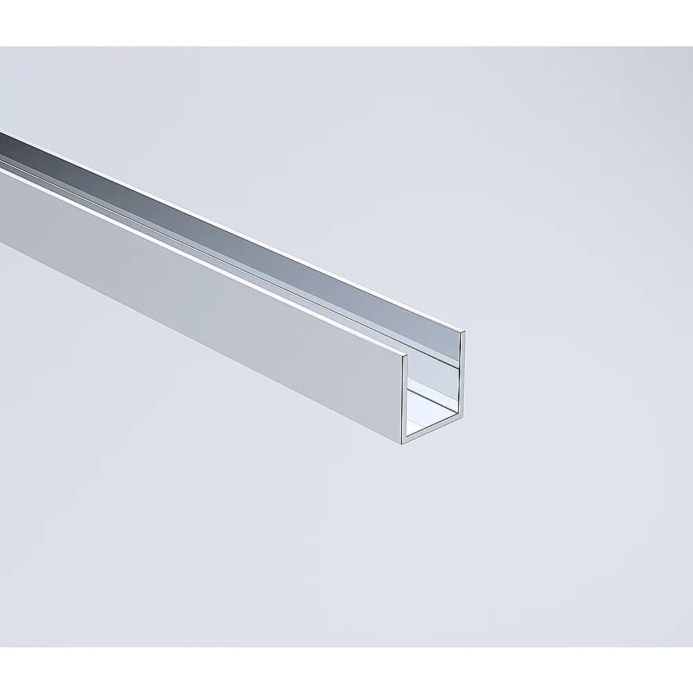 120cm Wall to Wall Frameless Shower Screen – Chrome Wall Channel , SS Hinges & Round Knob Handle - Image 4