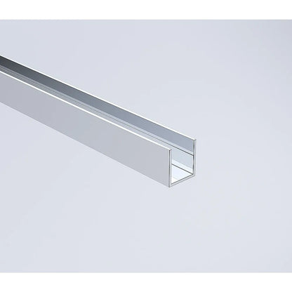 90cm Wall to Wall Frameless Shower Screen – Chrome Wall Channel and Floor Channel, SS Hinges & Square Double Pull Handle - Image 4