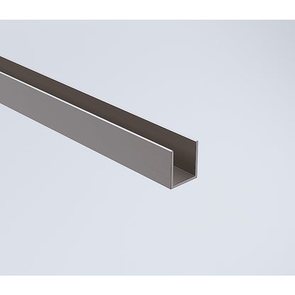 110x90cm Gunmetal Corner Frameless Shower Screen with Wall Channel Brackets, Stainless Steel Hinges & Square Double Pull Handle - Image 5