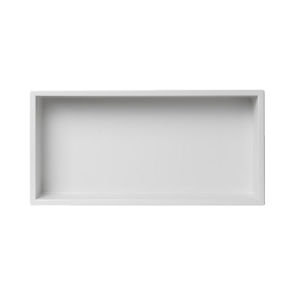 641 x 336 x 101mm Shower Niche Single Shelf Organizer No Tile Needed in White - Image 5
