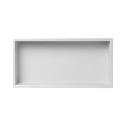 641 x 336 x 101mm Shower Niche Single Shelf Organizer No Tile Needed in White - Image 5