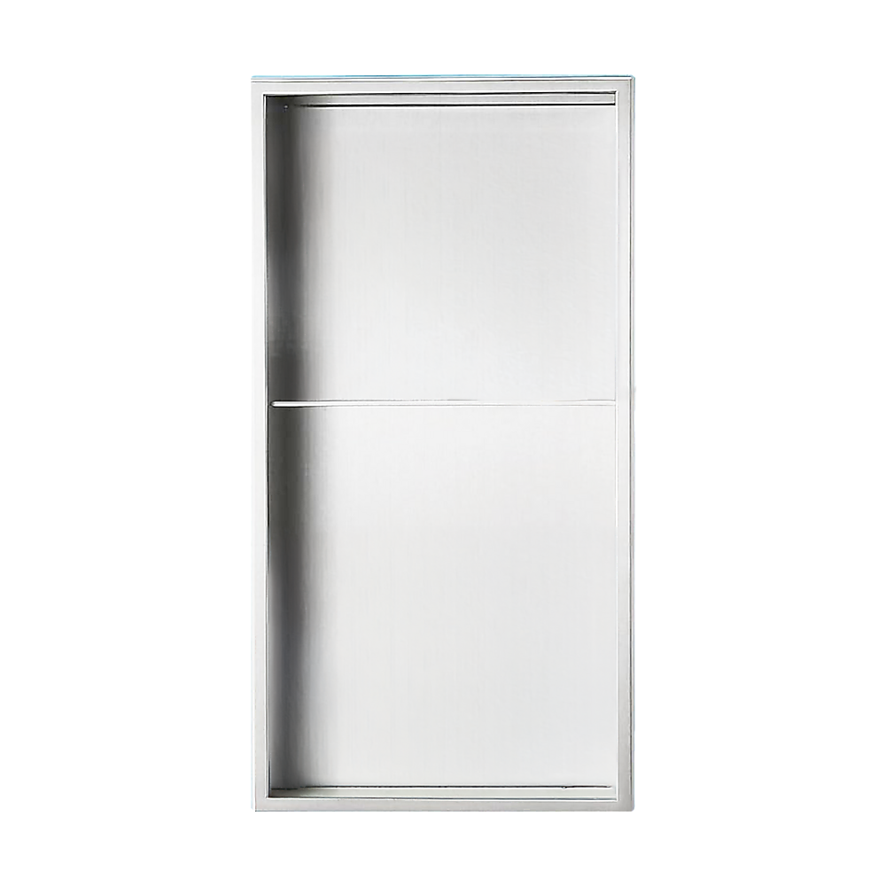 641 x 336 x 101mm Shower Niche Double Shelf Organizer No Tile Needed in White - Image 7