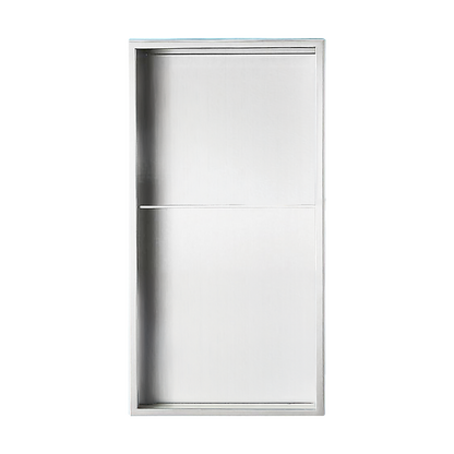 641 x 336 x 101mm Shower Niche Double Shelf Organizer No Tile Needed in White - Image 7