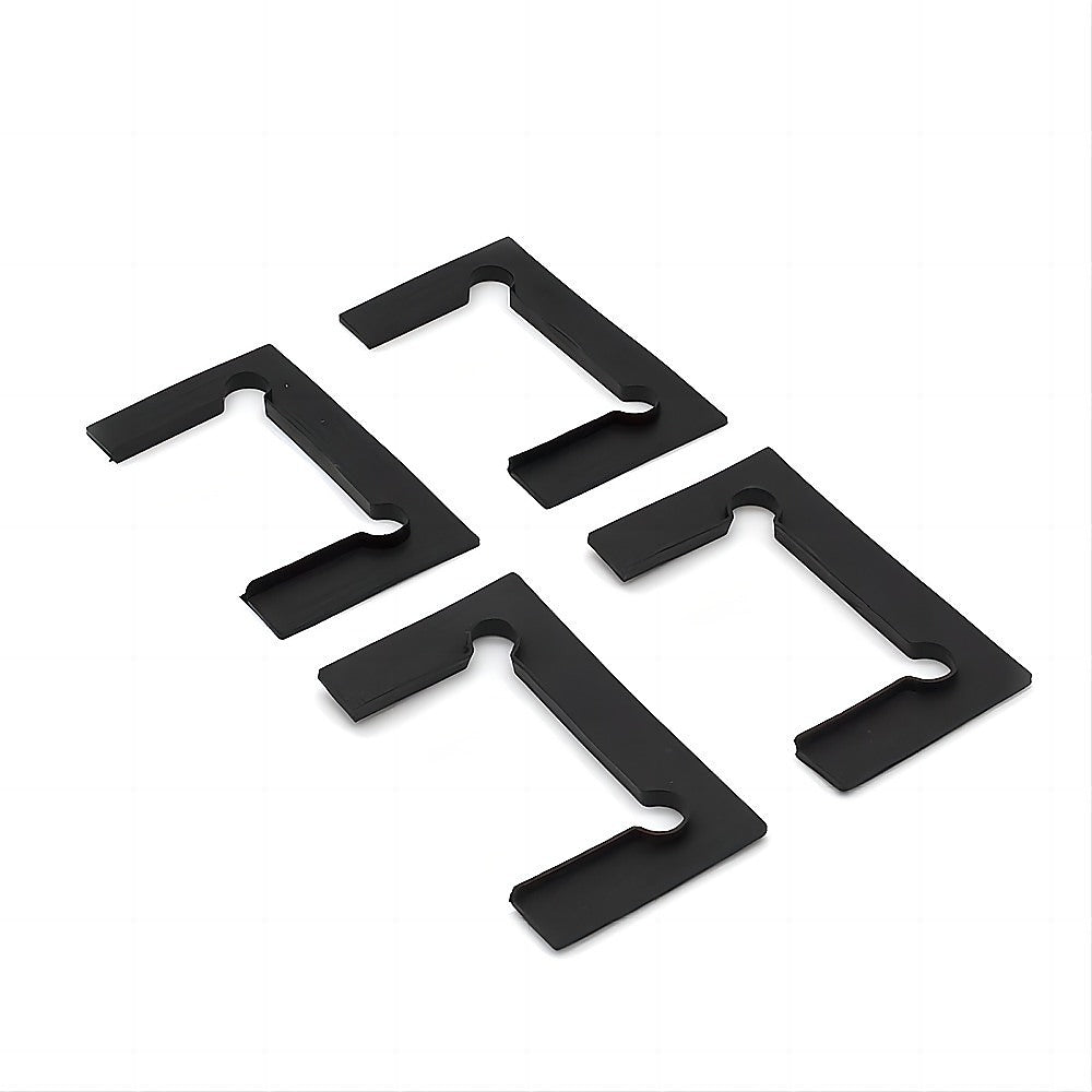 100x100cm Double Door Corner Shower Screen – Wall Channels with SS Hinges in Gold, Square Knob Handle - Image 5