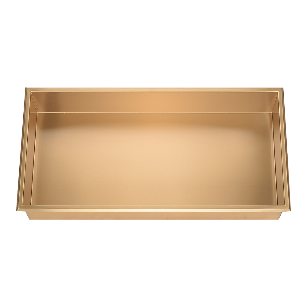 641 x 336 x 101mm Shower Niche Single Shelf Organizer No Tile Needed in Gold - Image 6