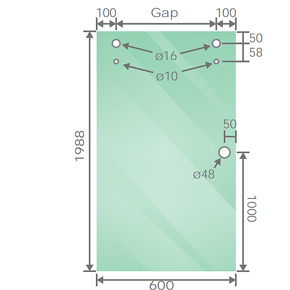 120cm Frameless Glass Sliding Shower Door – With Chrome Rail and Wall Channel for Modern Bathrooms - Image 4