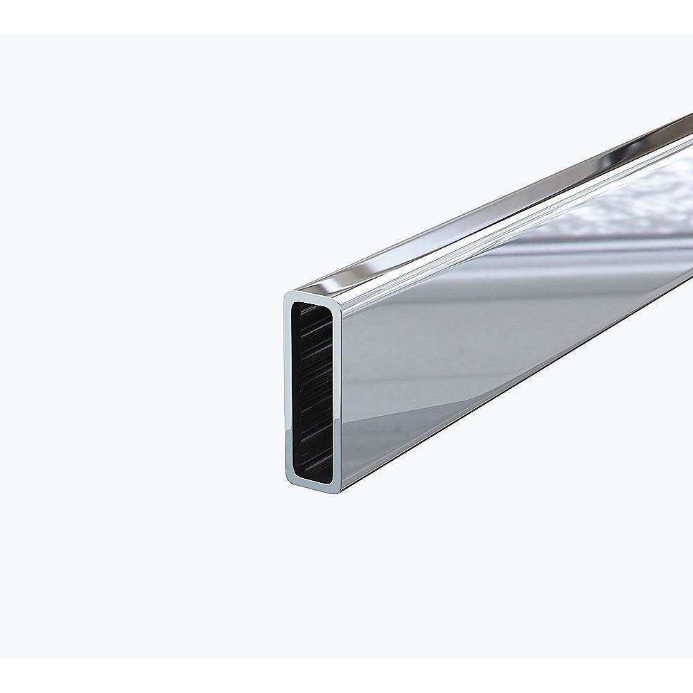 130cm Frameless Glass Sliding Shower Door – With Chrome Rail and Wall Channel for Modern Bathrooms - Image 9
