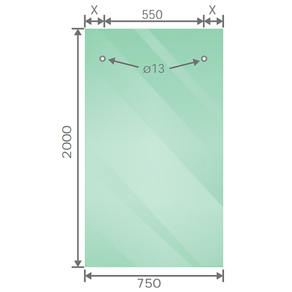 150cm Frameless Glass Sliding Shower Door – With Chrome Rail and Wall Channel for Modern Bathrooms - Image 5
