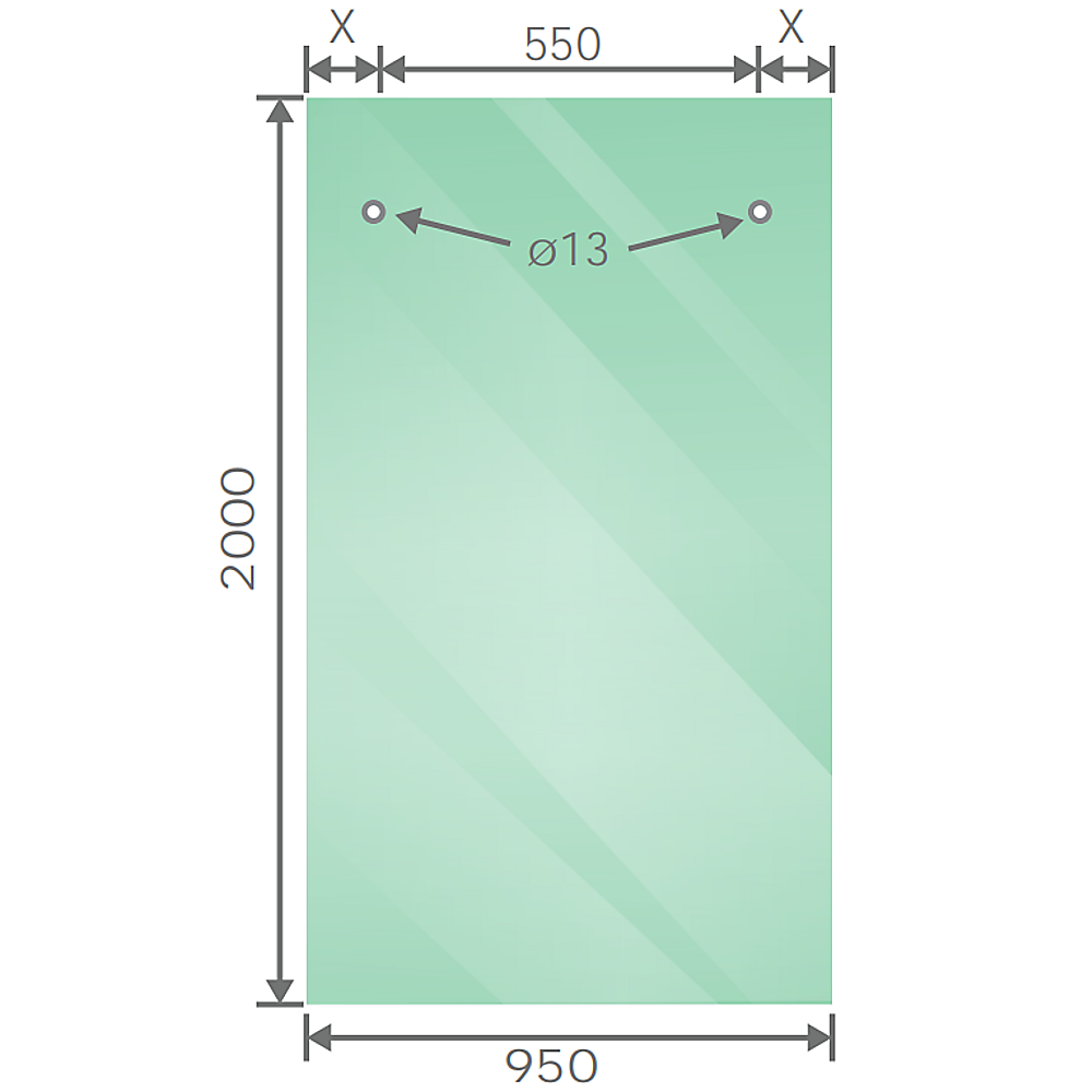 180cm Frameless Glass Sliding Shower Door – With Chrome Rail and Wall Channel for Modern Bathrooms - Image 5