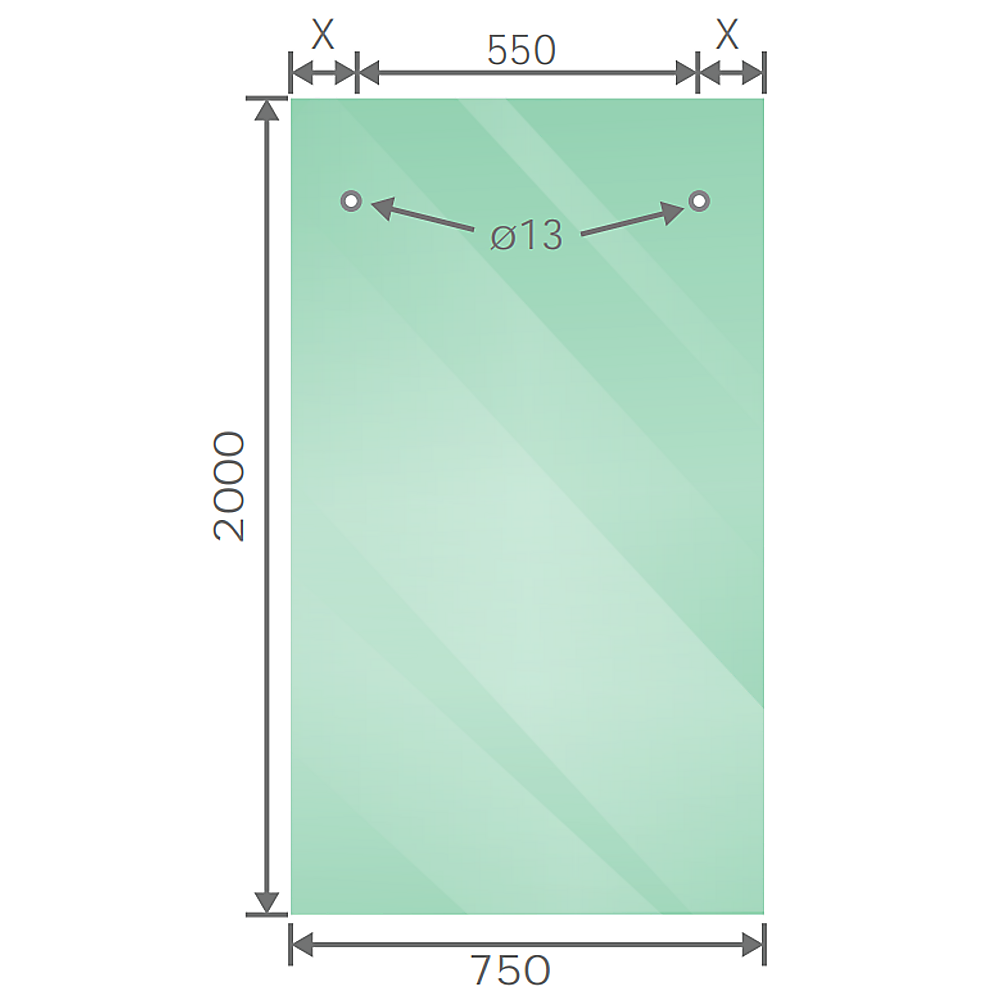 150cm Frameless Glass Sliding Shower Door – With White Rail and Wall Channel for Modern Bathrooms - Image 5