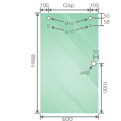 120x90cm Frameless Glass Sliding Corner Shower – With Chrome Rail and Wall Channel for Contemporary Bathrooms - Image 4