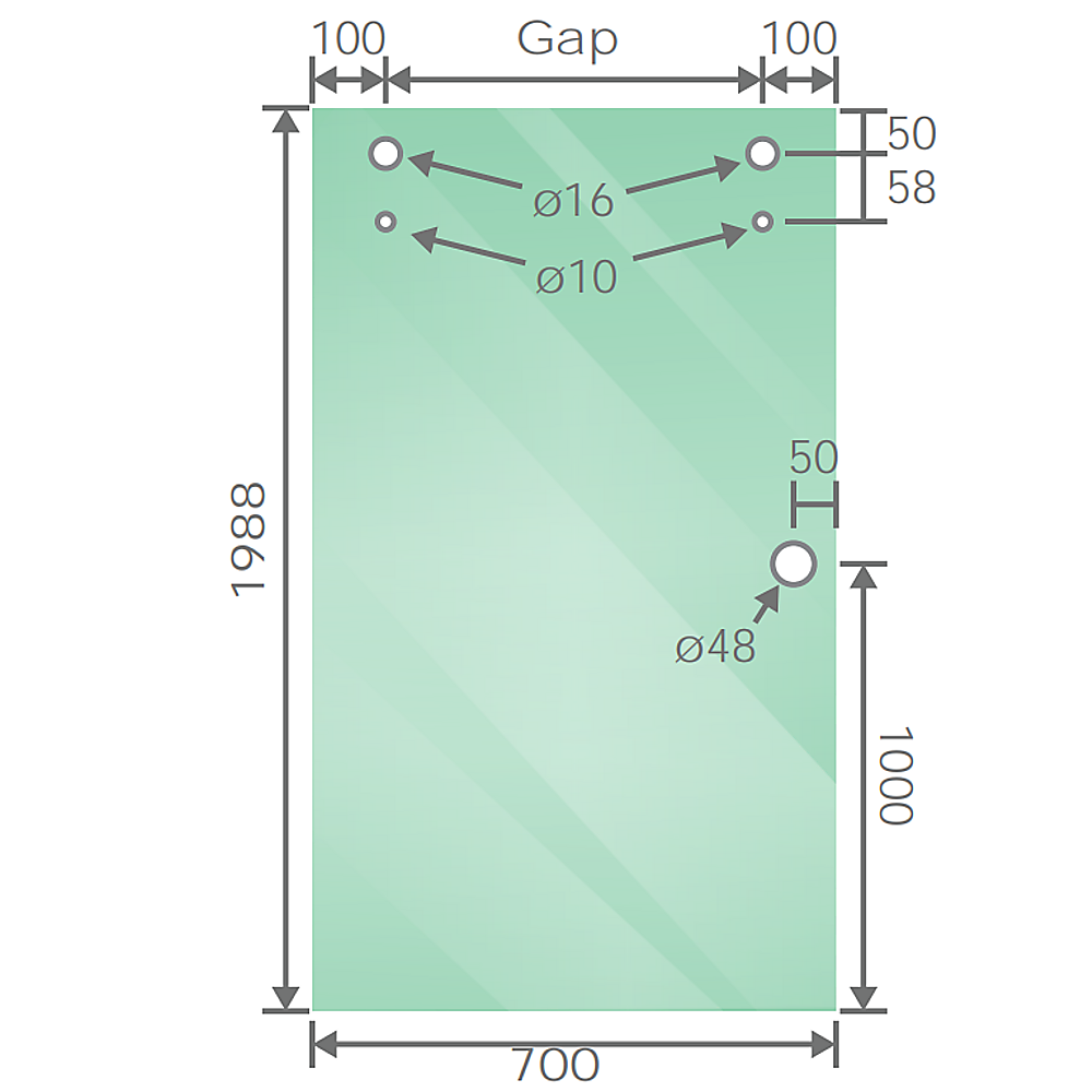130x90cm Frameless Glass Sliding Corner Shower – With Chrome Rail and Wall Channel for Contemporary Bathrooms - Image 4