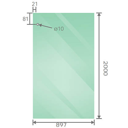 150x90cm Frameless Glass Sliding Corner Shower – With Chrome Rail and Wall Channel for Contemporary Bathrooms - Image 7