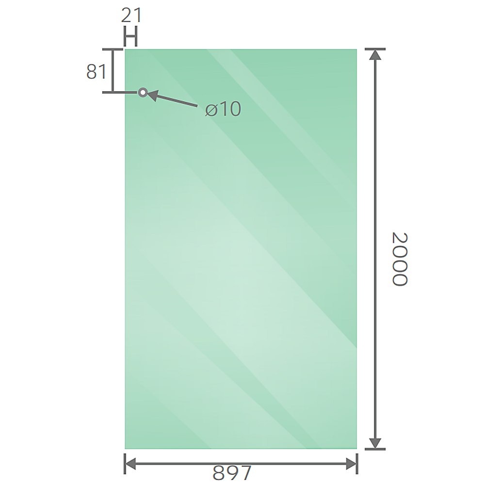 180x90cm Frameless Glass Sliding Corner Shower – With Chrome Rail and Wall Channel for Contemporary Bathrooms - Image 7