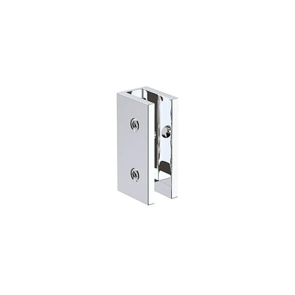 90cm Reeded Glass Shower Screen with Chrome U-Brackets and Floor U-Bracket - Image 7