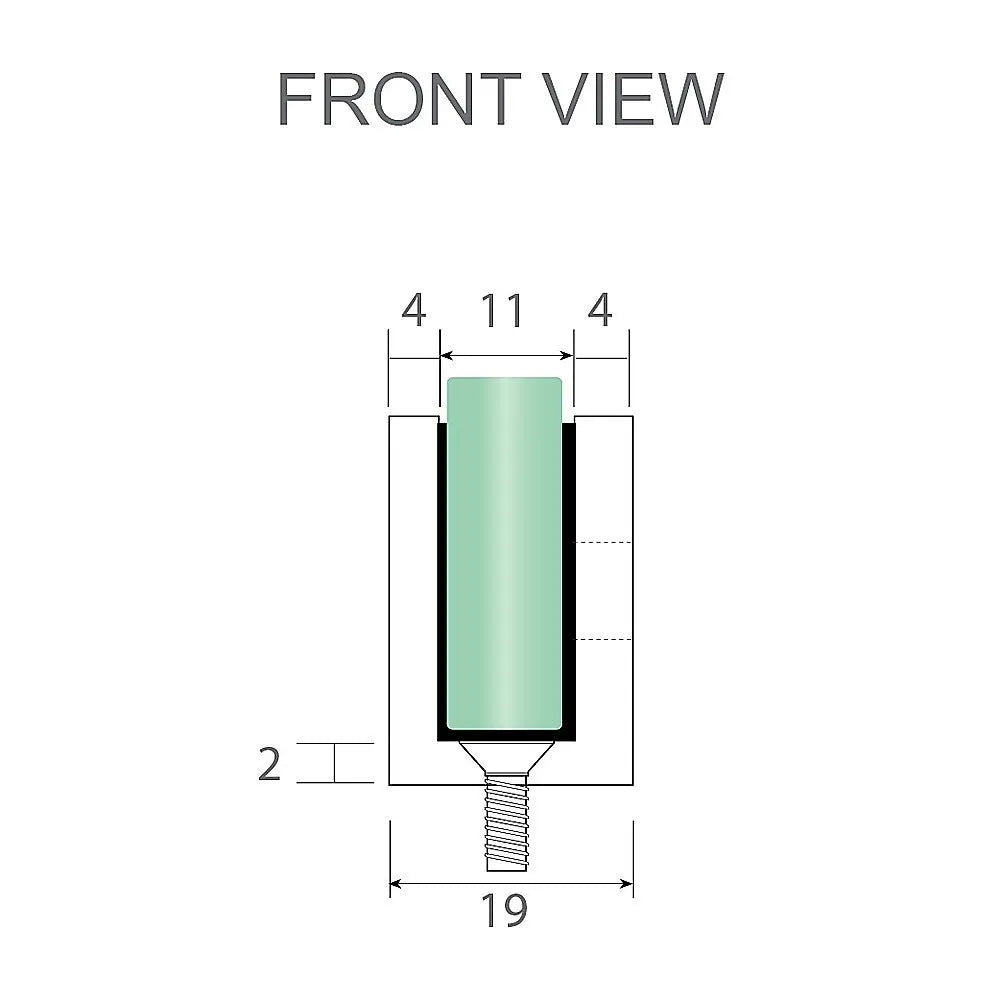 90cm Reeded Glass Shower Screen with Black U-Brackets - Image 8
