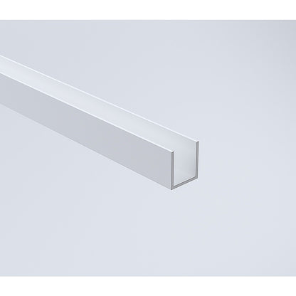 70cm Reeded Glass Shower Screen with White Wall Channel - Image 6