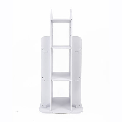 Rotating Bookcase Bookshelf Kid's Book Organiser Rack Wooden Castle Display Shelf - Image 5
