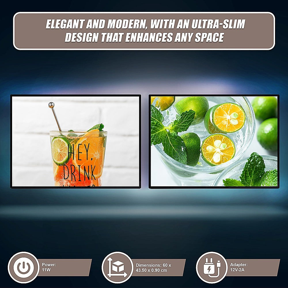 A2 LED Slim Advertising Lightbox Sign Wall-Mounted Poster Board Menu Frame - Image 6