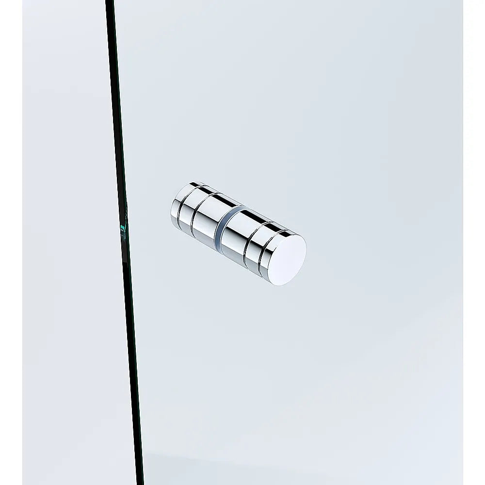 Brass Shower Door Round Knob Handle in Chrome - Image 2