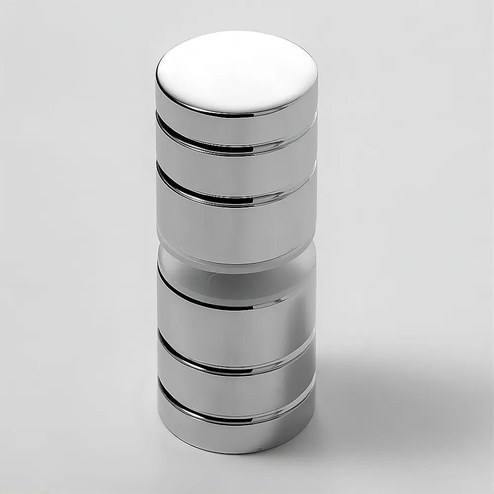 Brass Shower Door Round Knob Handle in Chrome - Image 3