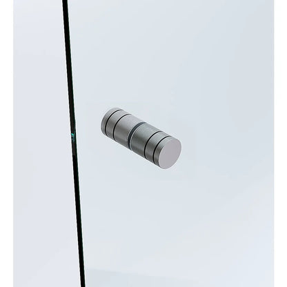 Brass Shower Door Round Knob Handle in Gunmetal - Image 2