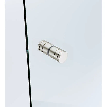 Brass Shower Door Round Knob Handle in Nickel - Image 2