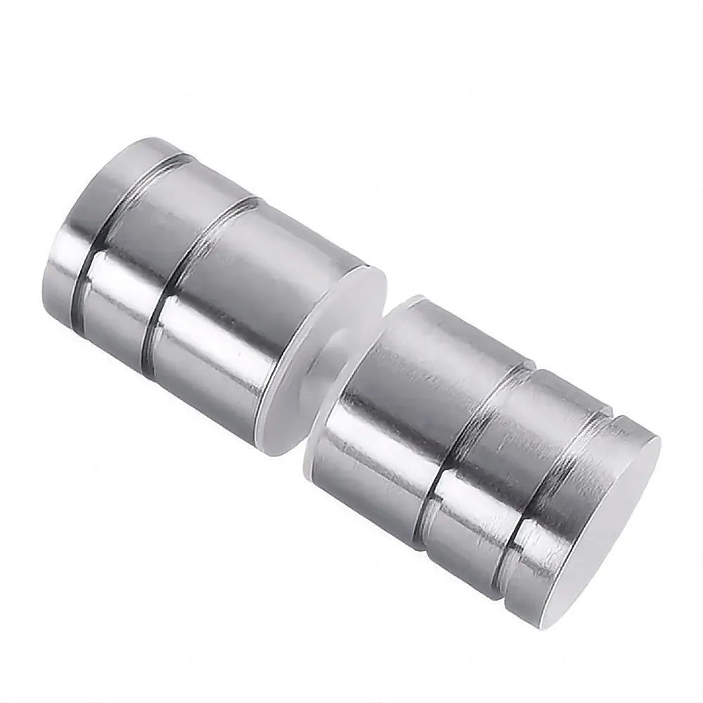 Brass Shower Door Round Knob Handle in Nickel - Image 3