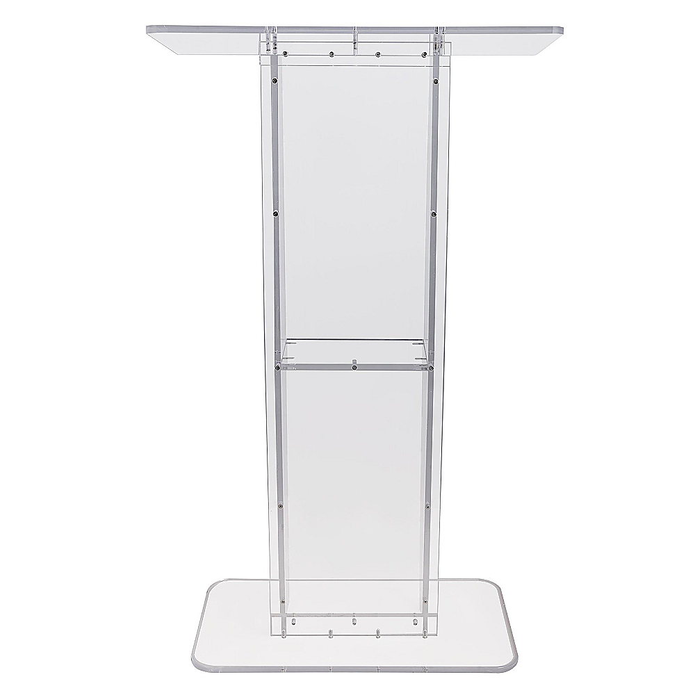 120cm Acrylic Podium Stand Transparent - Image 2
