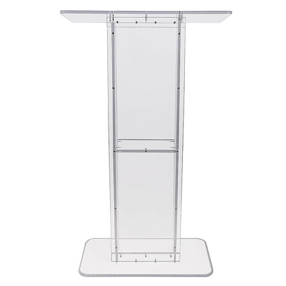 120cm Acrylic Podium Stand Transparent - Image 2