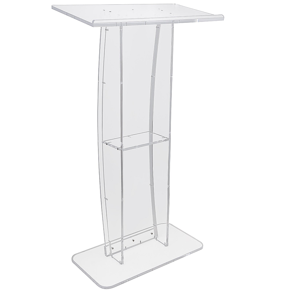 120cm Acrylic Podium Stand Transparent - Image 3