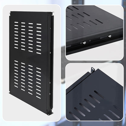 1U Sliding Server Rack Shelf 26 Inch Deep Vented for 19 Inch Cabinet - Image 5