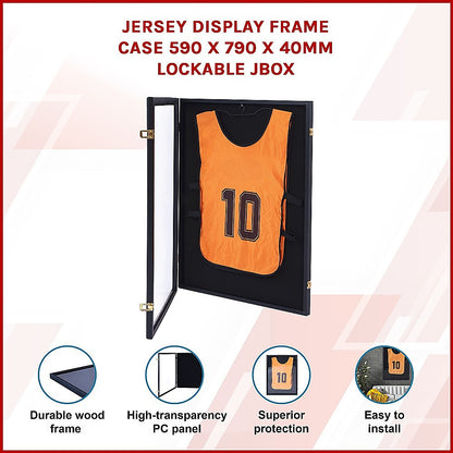 Jersey Display Frame Case 590 x 790 x 40mm Lockable JBox - Image 3