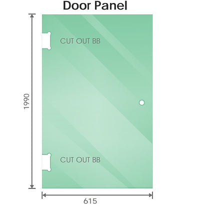 100cm Frameless Diamond Shower Screen – Gunmetal F-Brackets with Durable Brass Hinges - Image 3