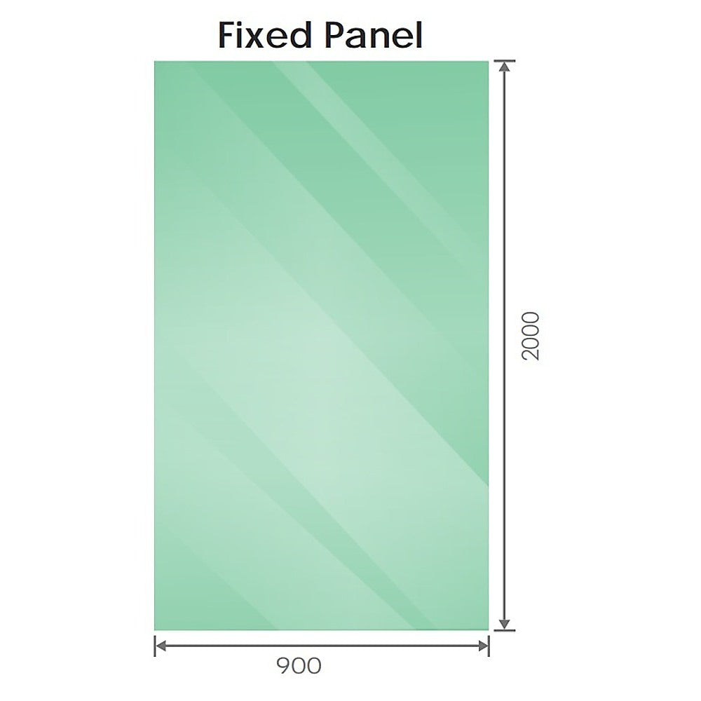 90x90cm Corner Frameless Shower Screen – Gunmetal Wall Channel with SS Hinges for Modern Bathroom Style - Image 9