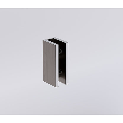 100cm Wall-to-Wall Frameless Shower Screen with Gunmetal Brackets, SS Hinges & U-Brackets - Image 8