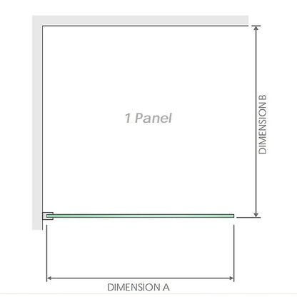 120x110cm Corner Frameless Shower Screen – Gunmetal Wall Channel and Floor Channel with SS Hinges for Modern Bathroom Style - Image 9