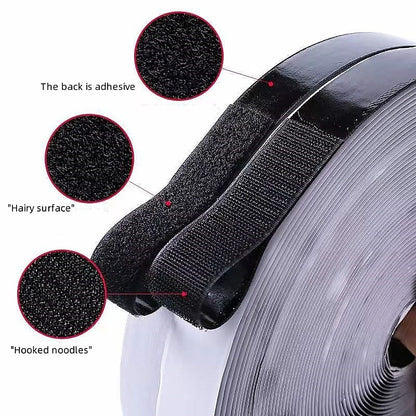 1m Self Adhesive Hook and Loop Fastener Tape - Image 3