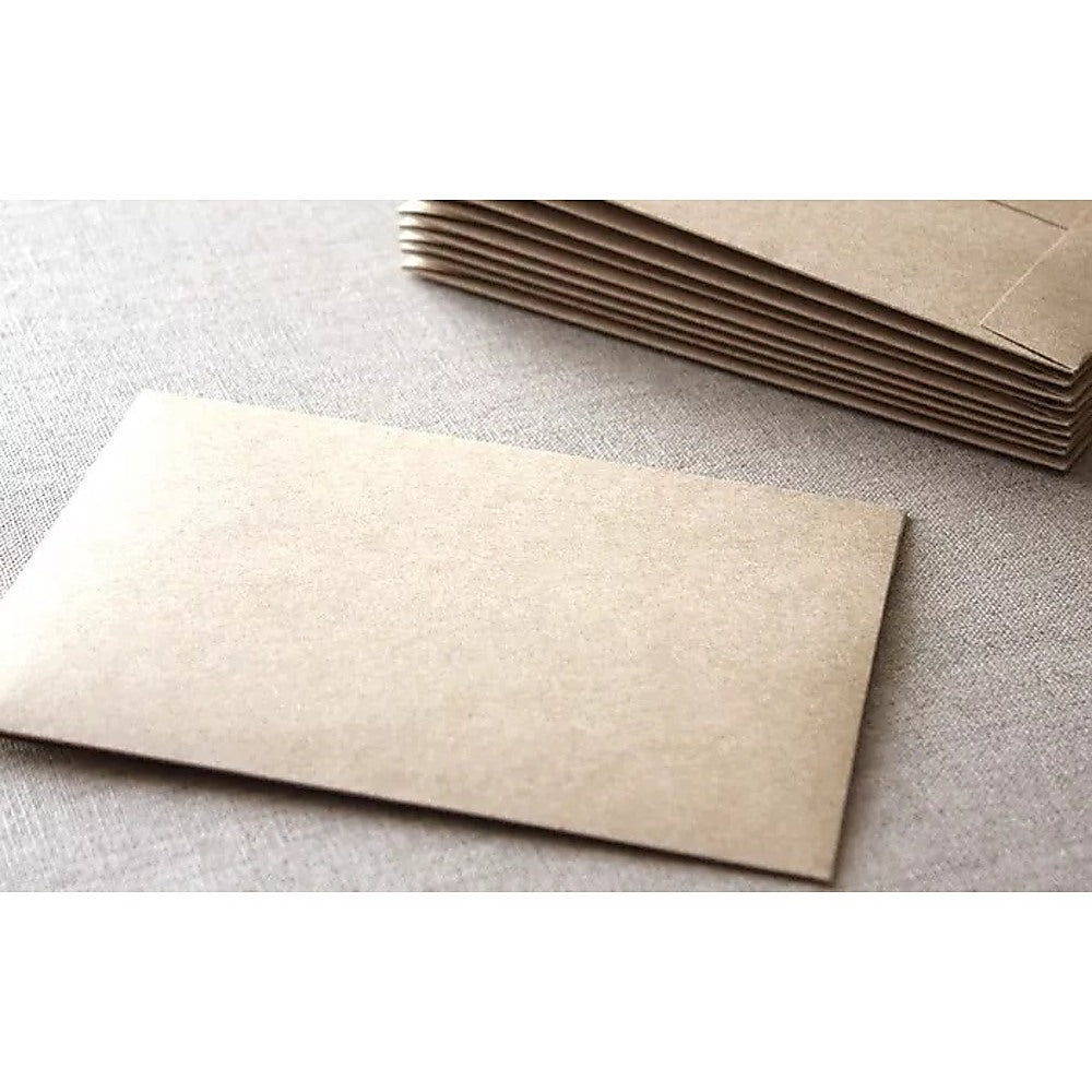 100 x Brown Kraft Envelopes for Wedding Cards - Image 3