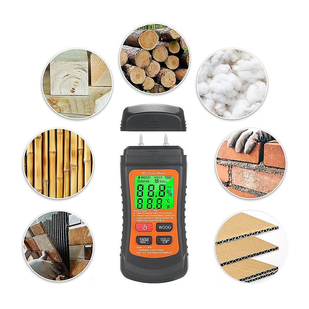Moisture Meter Wood Masonry Wall & Other Materials Damp Meter Detector - Image 8