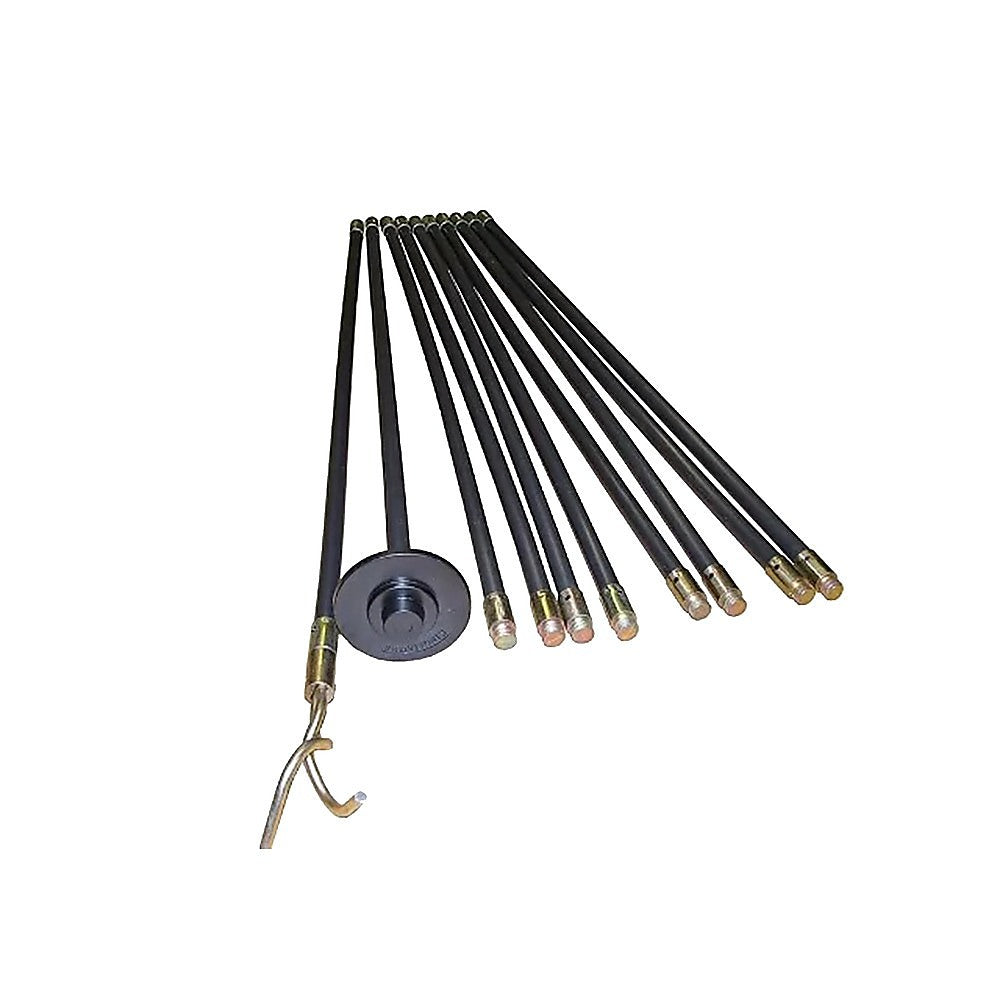 9m Drain Rod Set Kit Plunger Worm Scraper Cleaning Rods Rodding Carry Bag - Image 3