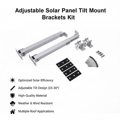 Adjustable Solar Panel Tilt Mount Brackets Kit – Roof, Ground & Boat Mounting System for Secure Installation - Image 8