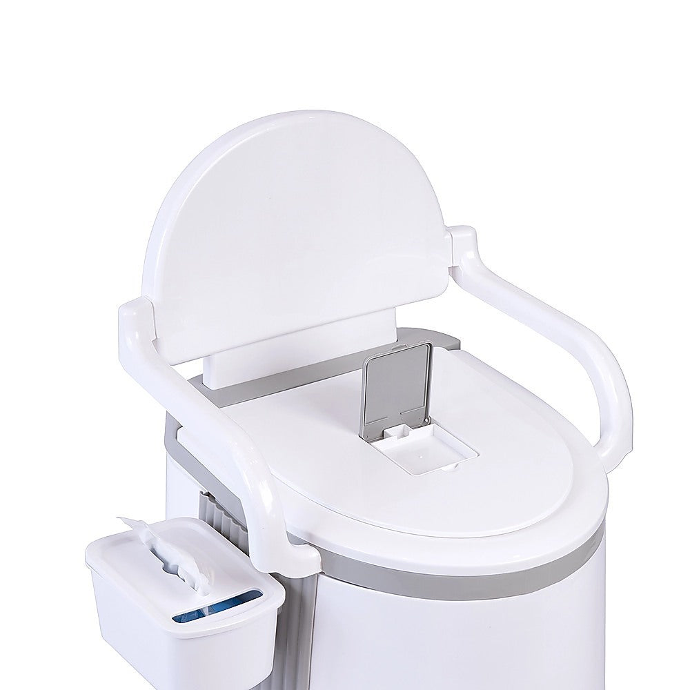 19L Camping Portable Toilet – Outdoor & Indoor Travel Commode Potty with Built-In Tissue Box - Image 5