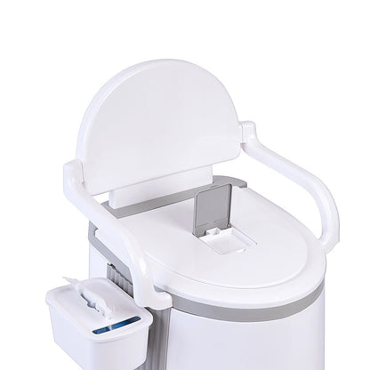 19L Camping Portable Toilet – Outdoor & Indoor Travel Commode Potty with Built-In Tissue Box - Image 5