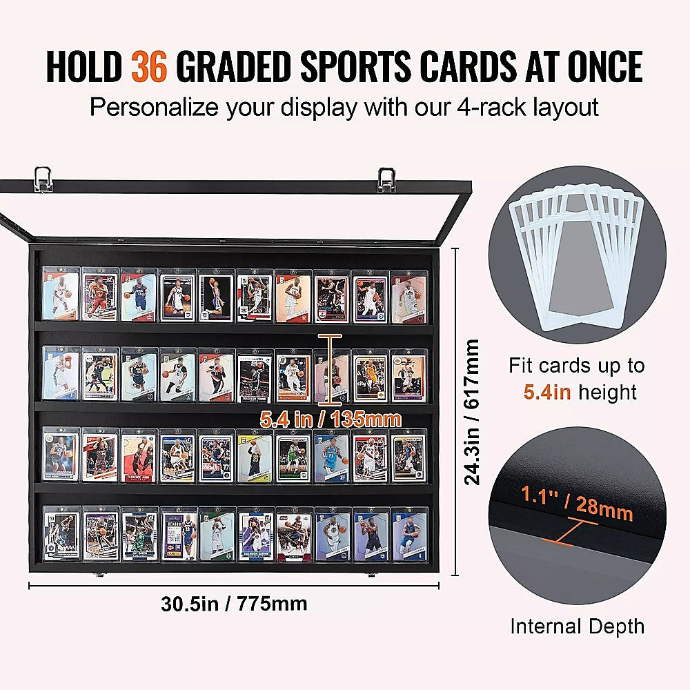 36 Graded Sports Card Display Case - Image 3