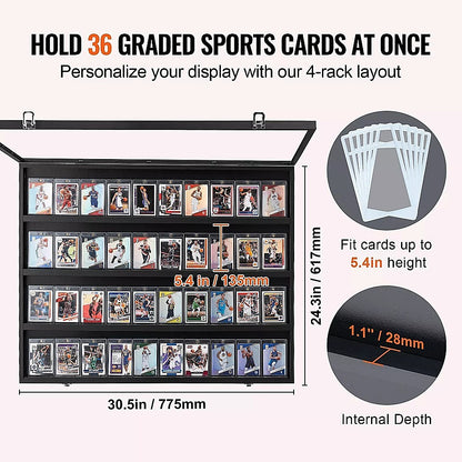 36 Graded Sports Card Display Case - Image 3