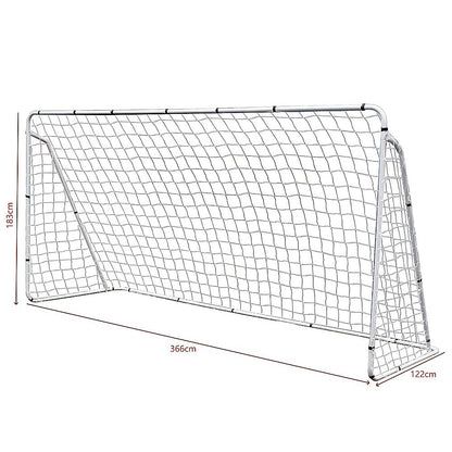 3.6m x 1.8m Portable Soccer Goal Net Steel Post Frame Backyard Football Training Set - Image 6