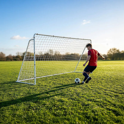 3.6m x 1.8m Portable Soccer Goal Net Steel Post Frame Backyard Football Training Set - Image 8