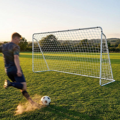 3.6m x 1.8m Portable Soccer Goal Net Steel Post Frame Backyard Football Training Set - Image 9