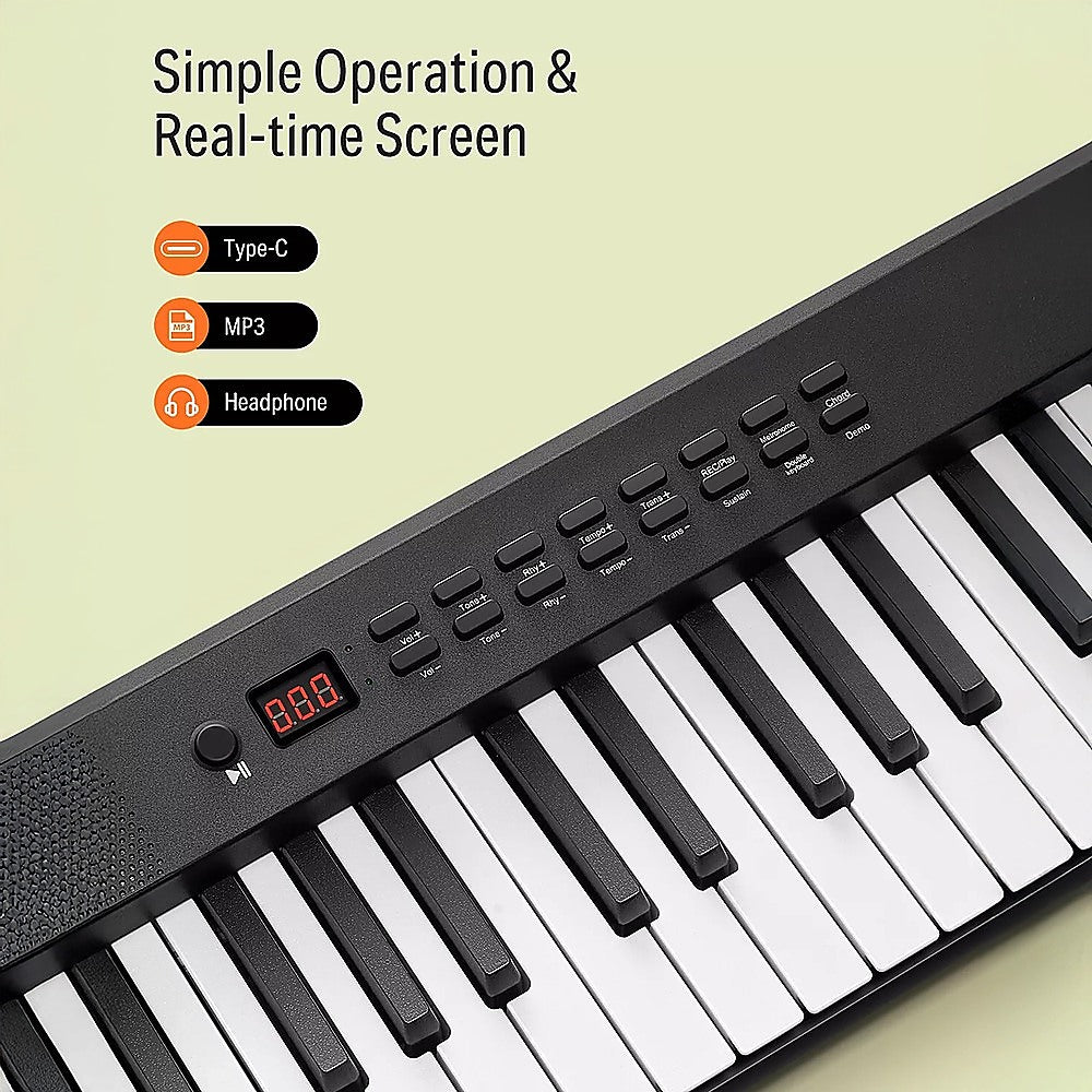 Folding Digital Piano 88 Key Velocity-Sensitive + Carry Case Pedal - Image 5